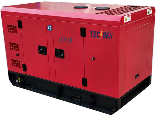 15kVA Diesel Generator Set With Silent Enclosed Canopy Equipped With Built In ATS