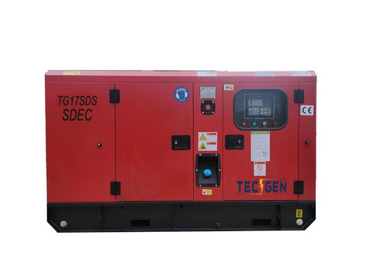 15kVA Diesel Generator Set With Silent Enclosed Canopy Equipped With Built In ATS