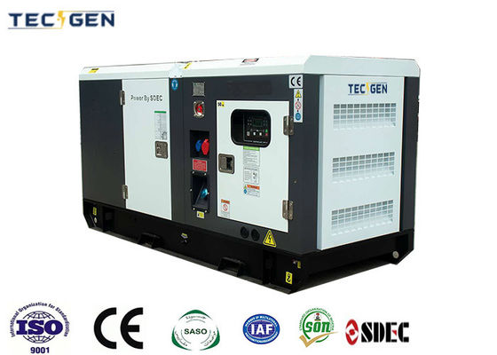 Diesel 30kVA Generating Set SDEC Generators With Low Noise Canopy For Data Centers